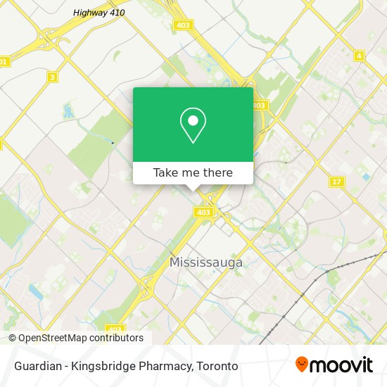 Guardian - Kingsbridge Pharmacy map