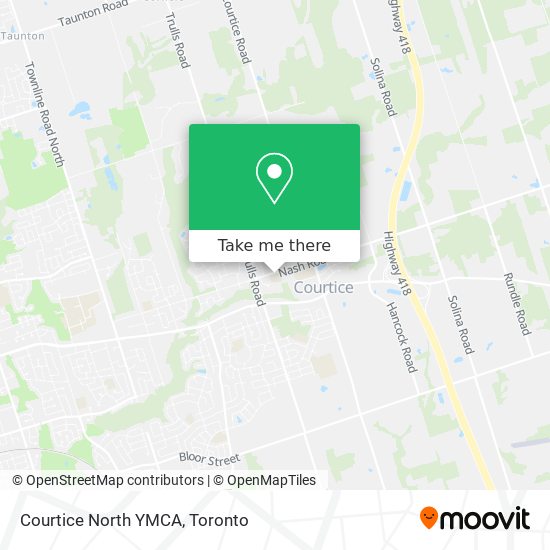 Courtice North YMCA map