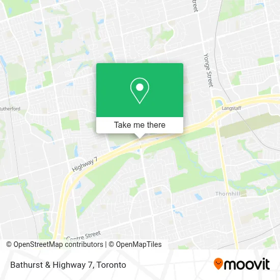 Bathurst & Highway 7 map