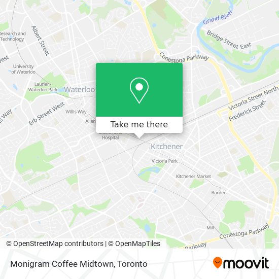Monigram Coffee Midtown map