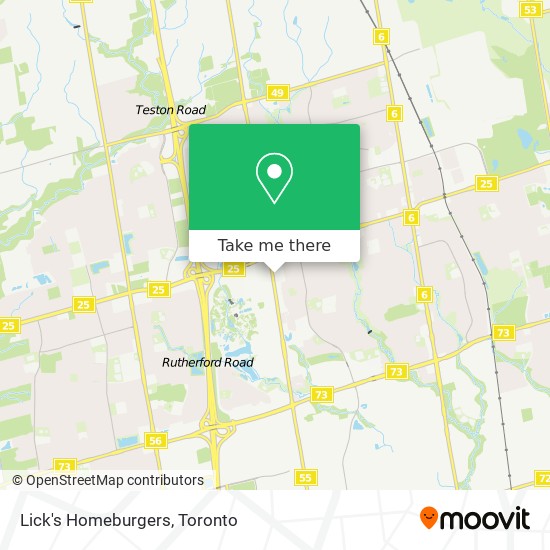 Lick's Homeburgers map