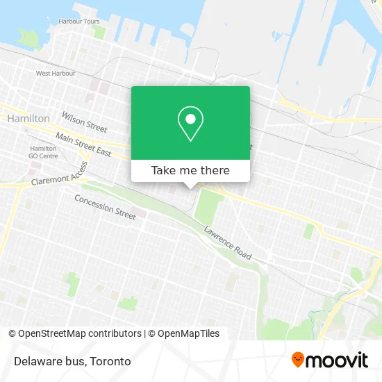 Delaware bus map