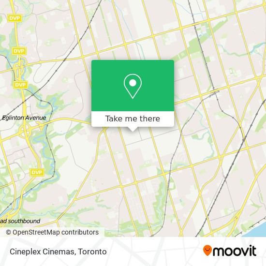 Cineplex Cinemas map