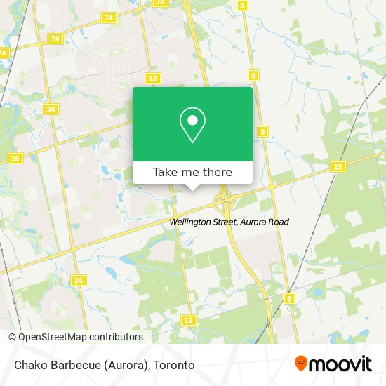 Chako Barbecue (Aurora) map