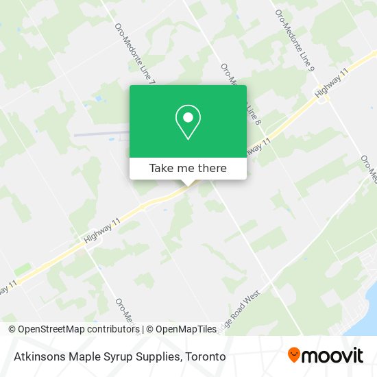 Atkinsons Maple Syrup Supplies map