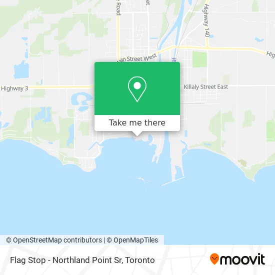 Flag Stop - Northland Point Sr map