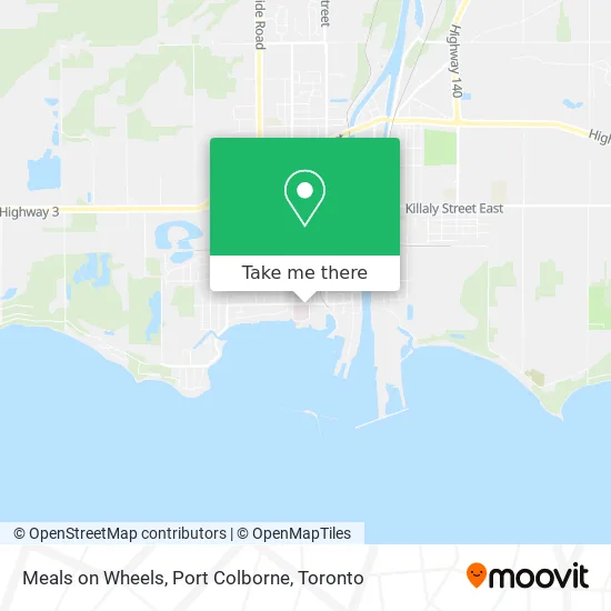 Meals on Wheels, Port Colborne map