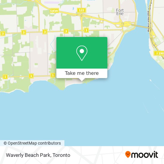 Waverly Beach Park map