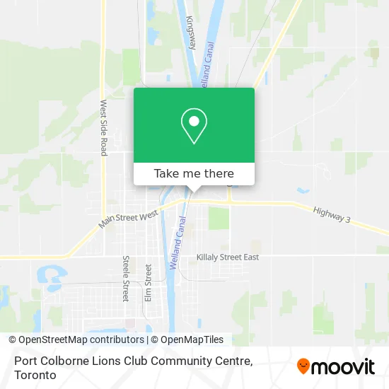 Port Colborne Lions Club Community Centre map