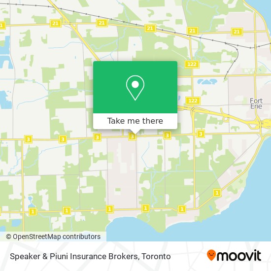 Speaker & Piuni Insurance Brokers map