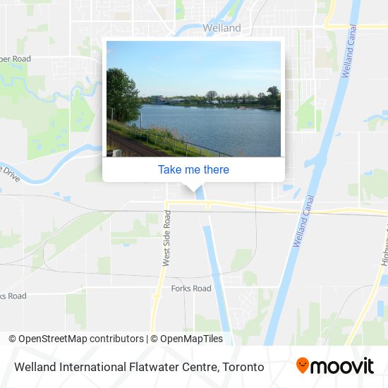 Welland International Flatwater Centre map