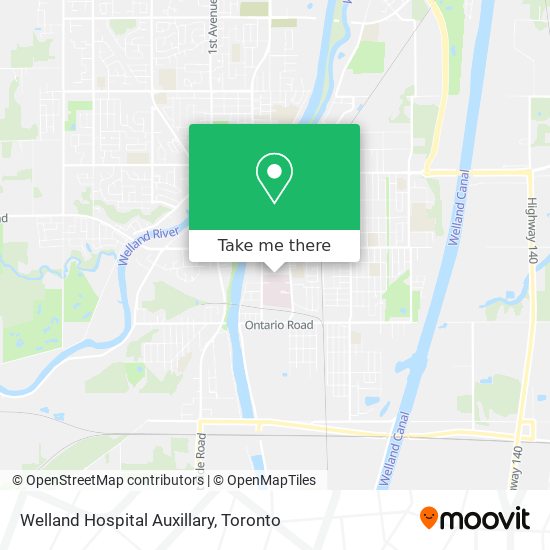 Welland Hospital Auxillary map