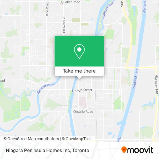 Niagara Peninsula Homes Inc map