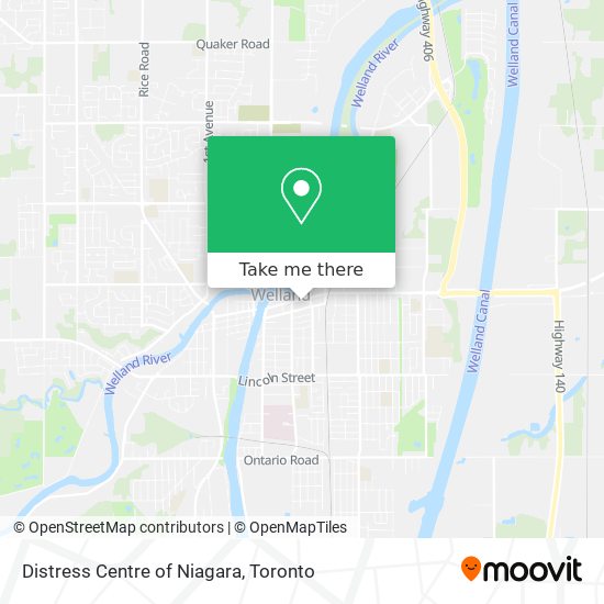 Distress Centre of Niagara map