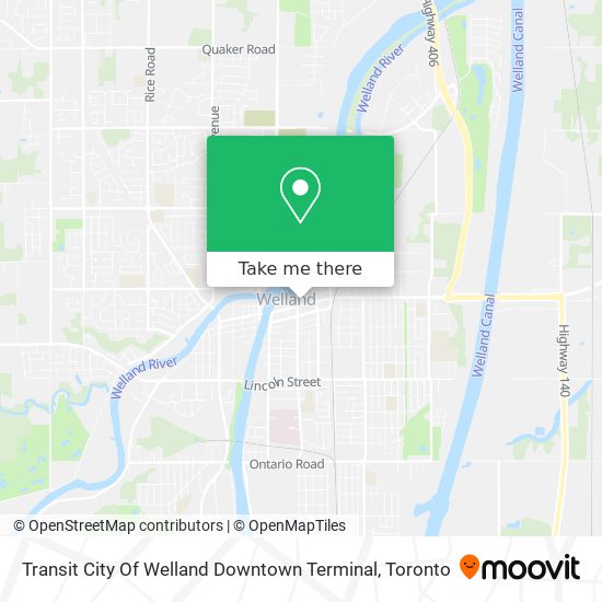 Transit City Of Welland Downtown Terminal map