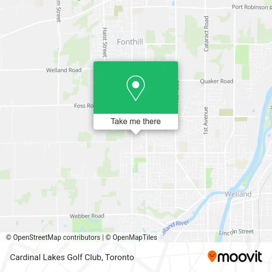 Cardinal Lakes Golf Club map