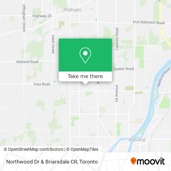 Northwood Dr & Briarsdale CR map