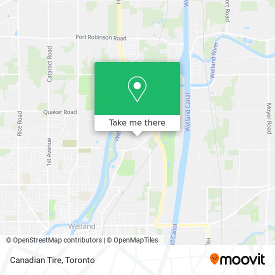 Canadian Tire map