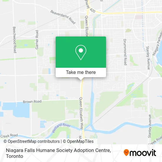 Niagara Falls Humane Society Adoption Centre map