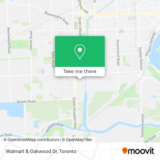 Walmart & Oakwood Dr map