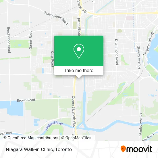 Niagara Walk-in Clinic map