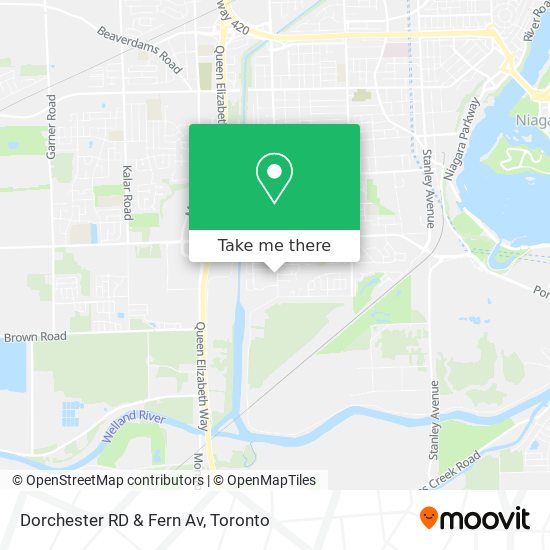 Dorchester RD & Fern Av map