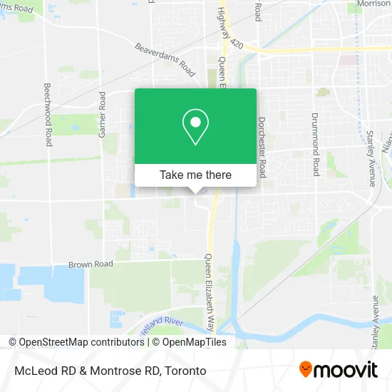 McLeod RD & Montrose RD map