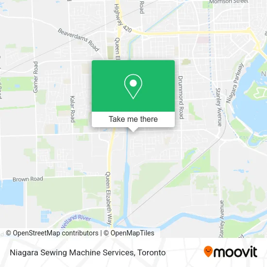 Niagara Sewing Machine Services map