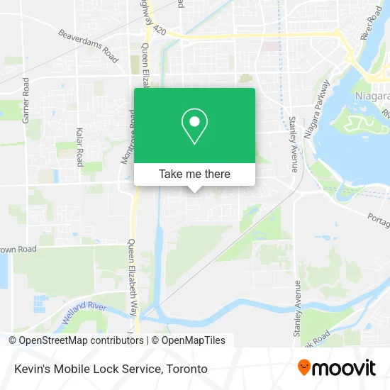 Kevin's Mobile Lock Service map
