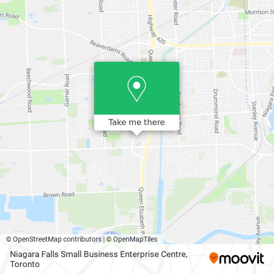 Niagara Falls Small Business Enterprise Centre map