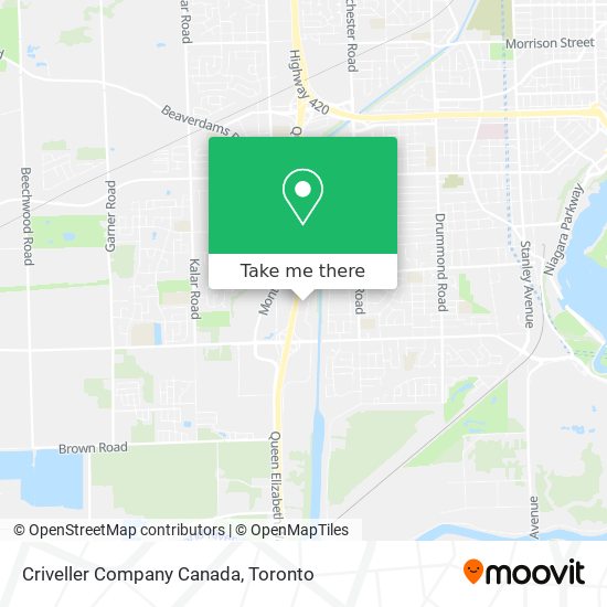 Criveller Company Canada map