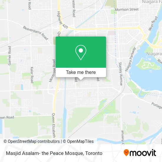 Masjid Asalam- the Peace Mosque map