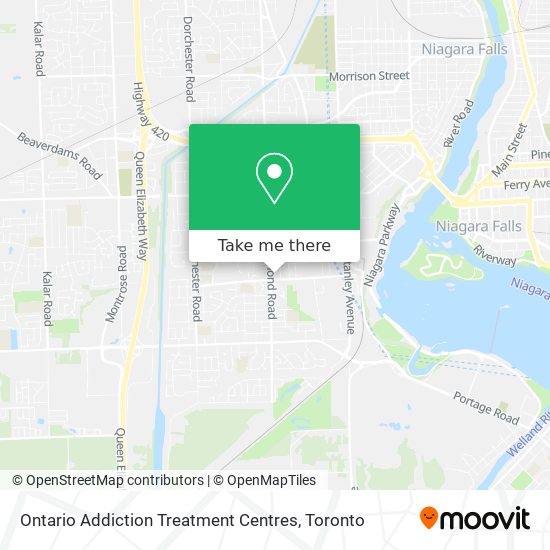 Ontario Addiction Treatment Centres map