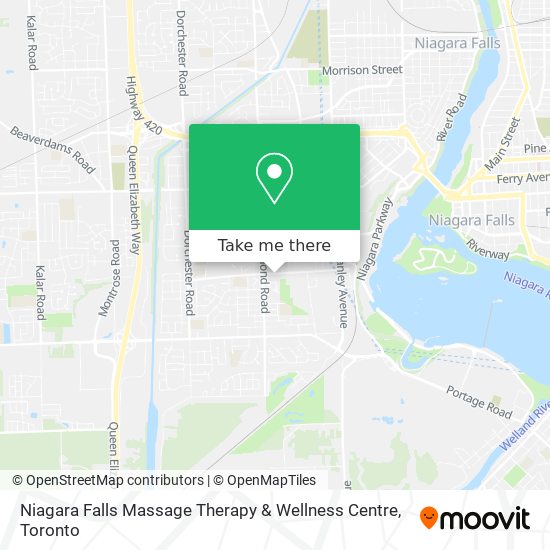 Niagara Falls Massage Therapy & Wellness Centre map