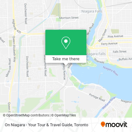 On Niagara - Your Tour & Travel Guide map