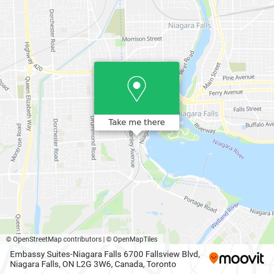Embassy Suites-Niagara Falls 6700 Fallsview Blvd, Niagara Falls, ON L2G 3W6, Canada map