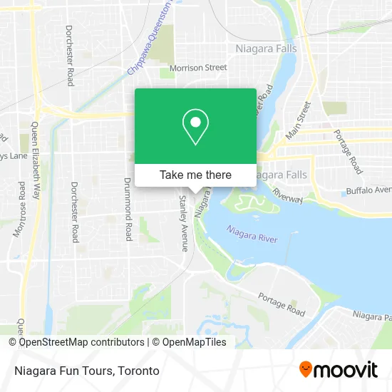 Niagara Fun Tours map
