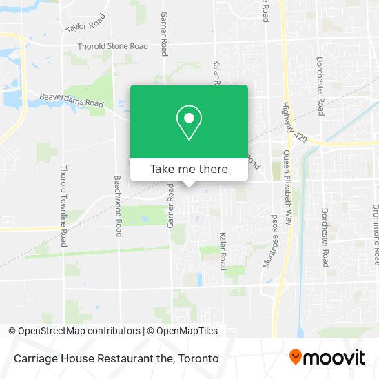 Carriage House Restaurant the plan