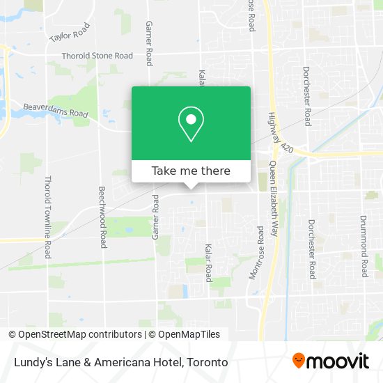 Lundy's Lane & Americana Hotel plan