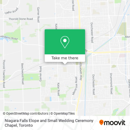 Niagara Falls Elope and Small Wedding Ceremony Chapel plan