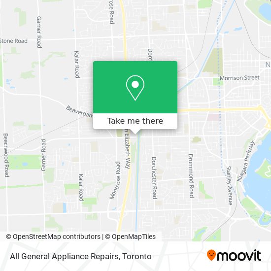 All General Appliance Repairs map