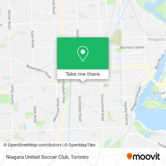 Niagara United Soccer Club map