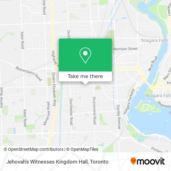 Jehovah's Witnesses Kingdom Hall map