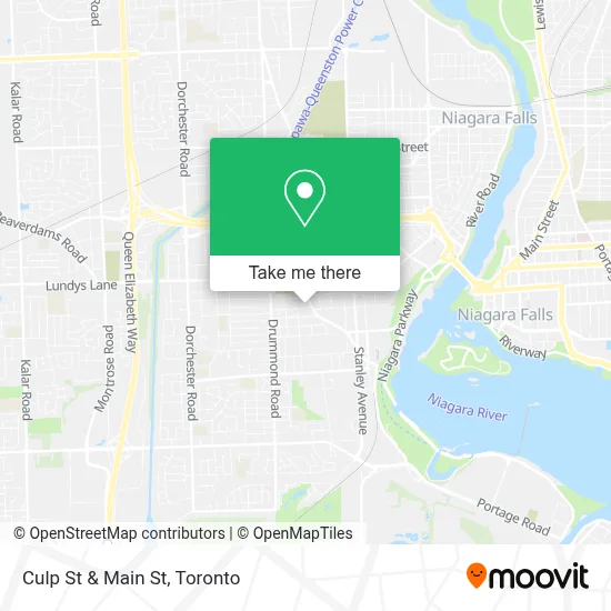 Culp St & Main St map