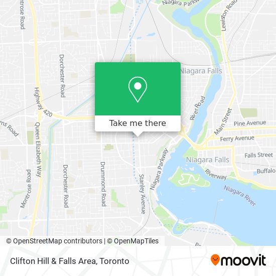 Clifton Hill & Falls Area map