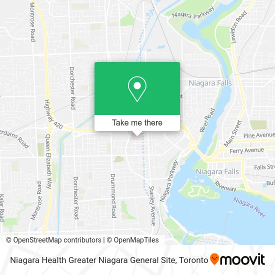 Niagara Health Greater Niagara General Site plan