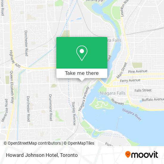 Howard Johnson Hotel map