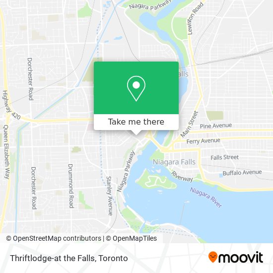 Thriftlodge-at the Falls map