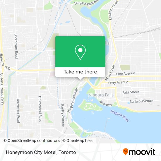 Honeymoon City Motel map