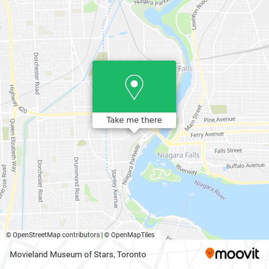 Movieland Museum of Stars map